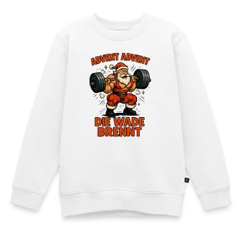 Avent Avent le veau brûle - Sweat Premium enfant bio - blanc - Devant - AI Model Kid Male (0cm)