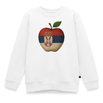 Serbien - Kinder Premium Organic Sweatshirt - Weiß - Vorne - AI Model Kid Male (0cm)