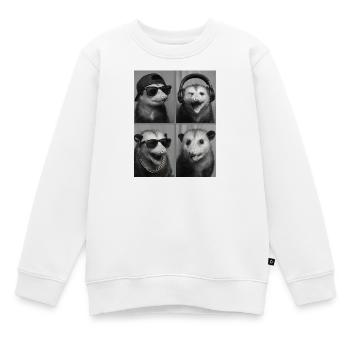 Opossum - Kinder Premium Organic Sweatshirt - Weiß - Vorne - AI Model Kid Male (0cm)