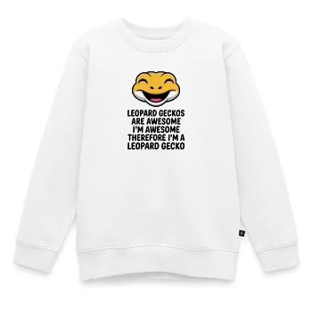 Riez avec une citation génétique audacieuse - Sweat Premium enfant bio - blanc - Devant - AI Model Kid Male (0cm)