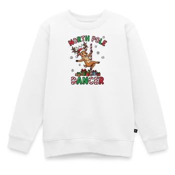 Danseuse du pôle Nord – Noël inapproprié pour - Sweat Premium enfant bio - blanc - Devant - AI Model Kid Male (0cm)