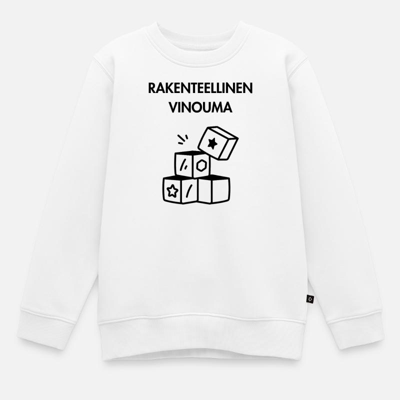 Structural bias - Kids Premium Organic Sweatshirt - white