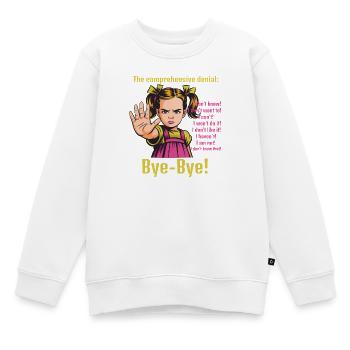 Say No – Setting Boundaries - Kinder Premium Organic Sweatshirt - Weiß - Vorne - AI Model Kid Male (0cm)