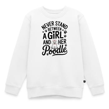 Paroles de caniche Caniche Cadeau drôle de caniche - Sweat Premium enfant bio - blanc - Devant - AI Model Kid Male (0cm)