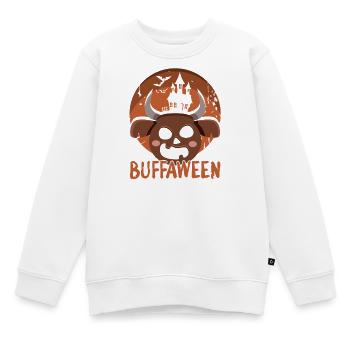 Safari Afrique Serengeti Faune Halloween Buffle - Sweat Premium enfant bio - blanc - Devant - AI Model Kid Male (0cm)