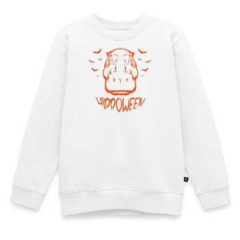 Safari Afrique Faune du Serengeti hippopotame d’Halloween - Sweat Premium enfant bio - blanc - Devant - AI Model Kid Male (0cm)