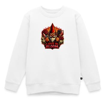 Böser Gnom, Dunkler Gnom, Goth-gnom, Lustiger Gnom - Kinder Premium Organic Sweatshirt - Weiß - Vorne - AI Model Kid Male (0cm)