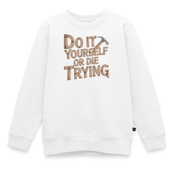 DIY Heimwerker T-Shirt - Kinder Premium Organic Sweatshirt - Weiß - Vorne - AI Model Kid Male (0cm)