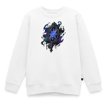 Sort Miroir Runique - Sweat Premium enfant bio - blanc - Devant - AI Model Kid Male (0cm)