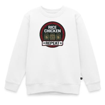 Saison de taille avec déficit calorique réduit - Sweat Premium enfant bio - blanc - Devant - AI Model Kid Male (0cm)