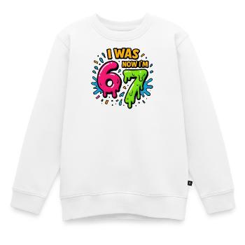 7. Geburtstag Kinder 67 Meme Humor Geschenkidee - Kinder Premium Organic Sweatshirt - Weiß - Vorne - AI Model Kid Male (0cm)
