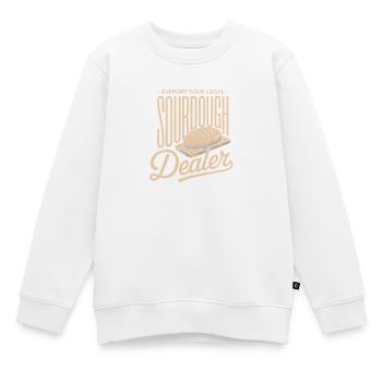 Lokaler Sauerteighändler - Kinder Premium Organic Sweatshirt - Weiß - Vorne - AI Model Kid Male (0cm)