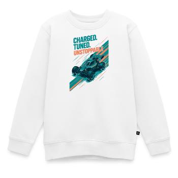 Geladen, getunt, unaufhaltbar | RC Buggy - Kinder Premium Organic Sweatshirt - Weiß - Vorne - AI Model Kid Male (0cm)