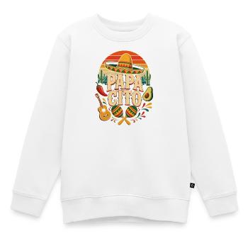 Papa Cito Fiesta Bild - Kinder Premium Organic Sweatshirt - Weiß - Vorne - AI Model Kid Male (0cm)