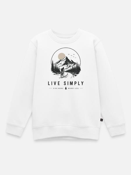 Road bike bike mountain bike tour - Kids Premium Organic Sweatshirt - white