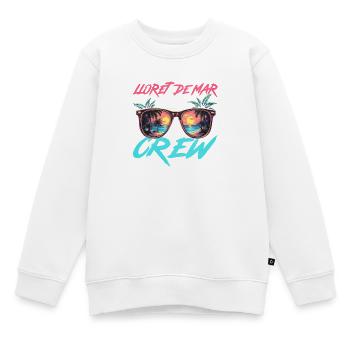 Lloret De Mar Party Crew - Kinder Premium Organic Sweatshirt - Weiß - Vorne - AI Model Kid Male (0cm)