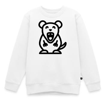 Mouse - Kids Premium Organic Sweatshirt - white - Front - AI Model Kid Male (0cm)