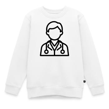 Arzt - Kinder Premium Organic Sweatshirt - Weiß - Vorne - AI Model Kid Male (0cm)
