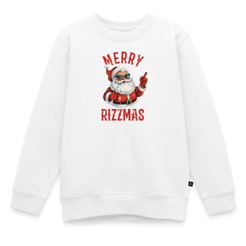 Joyeux Cadeau de Noël amusant pour le Père Noël - Sweat Premium enfant bio - blanc - Devant - AI Model Kid Male (0cm)