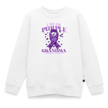 For my grandma – Alzheimer's education - Kids Premium Organic Sweatshirt - white - Front - AI Model Kid Male (0cm)