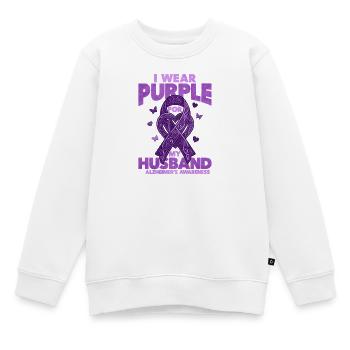 Ehemann – Alzheimer-Aufklärung - Kinder Premium Organic Sweatshirt - Weiß - Vorne - AI Model Kid Male (0cm)