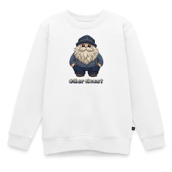 Plattdüütsch Edition: Oller Knust - Kinder Premium Organic Sweatshirt - Weiß - Vorne - AI Model Kid Male (0cm)