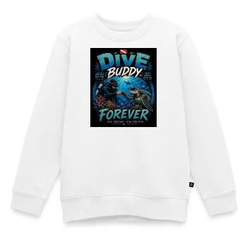 Dive Buddy Forever Tauchfreundschaft - Kinder Premium Organic Sweatshirt - Weiß - Vorne - AI Model Kid Male (0cm)