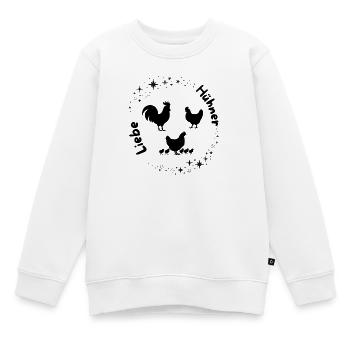 Hühnerliebe  - Kinder Premium Organic Sweatshirt - Weiß - Vorne - AI Model Kid Male (0cm)