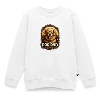 Père de chien avec des lunettes de soleil - Sweat Premium enfant bio - blanc - Devant - AI Model Kid Male (0cm)