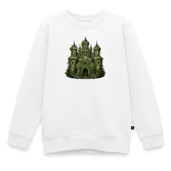 Château de lierre de Liana Splendour - Sweat Premium enfant bio - blanc - Devant - AI Model Kid Male (0cm)