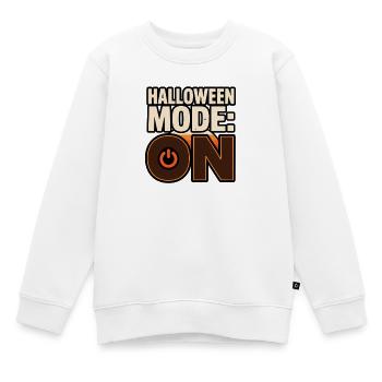 Lustiges Halloween – Halloween-Modus an - Kinder Premium Organic Sweatshirt - Weiß - Vorne - AI Model Kid Male (0cm)