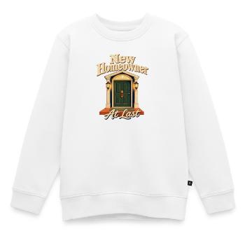 Neuer Hausbesitzer endlich, Erstkäufer Closi - Kinder Premium Organic Sweatshirt - Weiß - Vorne - AI Model Kid Male (0cm)