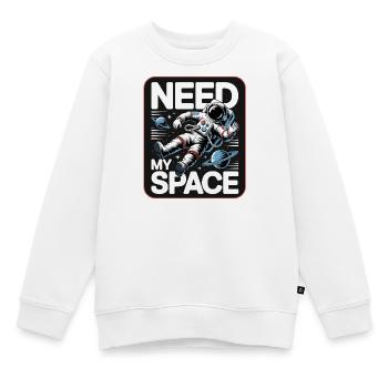 Raumfahrt-Statement: Need My Space - Kinder Premium Organic Sweatshirt - Weiß - Vorne - AI Model Kid Male (0cm)
