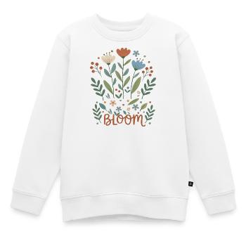 Bloom Flower Magic Floral - Kids Premium Organic Sweatshirt - white - Front - AI Model Kid Male (0cm)
