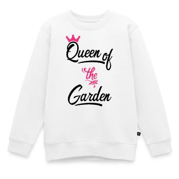 jardin - Sweat Premium enfant bio - blanc - Devant - AI Model Kid Male (0cm)