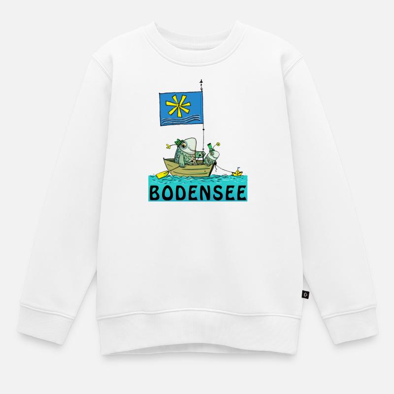 Bodensee - Kinder Premium Organic Sweatshirt - Weiß
