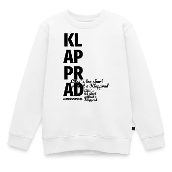 Klapprad Faltrad Geschenk Spruch Life´s too short - Kinder Premium Organic Sweatshirt - Weiß - Vorne - AI Model Kid Male (0cm)
