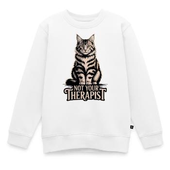 Pas votre thérapeute - Sweat Premium enfant bio - blanc - Devant - AI Model Kid Male (0cm)