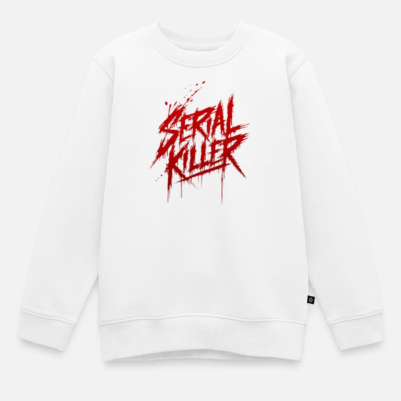 Serial killer - Kinder Premium Organic Sweatshirt - Weiß