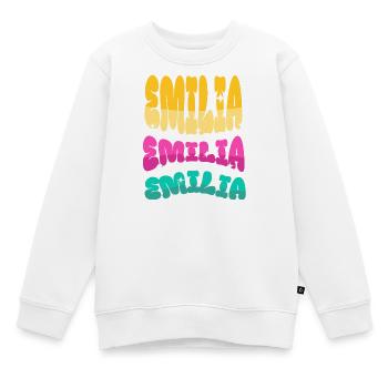 Emilia - Sweat Premium enfant bio - blanc - Devant - AI Model Kid Male (0cm)