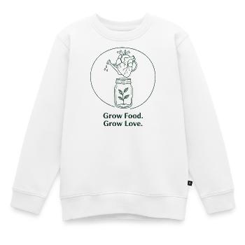Ökologischer Gartenbau nachhaltige Landwirtschaft  - Kinder Premium Organic Sweatshirt - Weiß - Vorne - AI Model Kid Male (0cm)