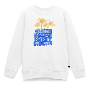 Holiday region Praslin - Kids Premium Organic Sweatshirt - white - Front - AI Model Kid Male (0cm)