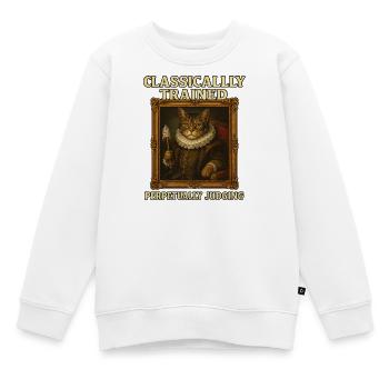 Formé classiquement Jugement perpétuel Renaissanc - Sweat Premium enfant bio - blanc - Devant - AI Model Kid Male (0cm)