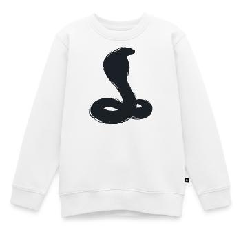 Mascotte Cobra Silhouette Snake eSport - Sweat Premium enfant bio - blanc - Devant - AI Model Kid Male (0cm)
