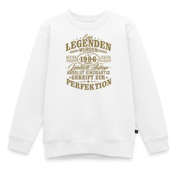 1996 Jahrgang geboren Legenden Vintage Geburtstag - Kinder Premium Organic Sweatshirt - Weiß - Vorne - AI Model Kid Male (0cm)
