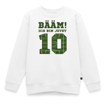 10. Geburtstag Fußballspieler - Kinder Premium Organic Sweatshirt - Weiß - Vorne - AI Model Kid Male (0cm)