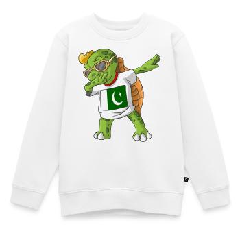 Pakistan tortue tamponnant - Sweat Premium enfant bio - blanc - Devant - AI Model Kid Male (0cm)