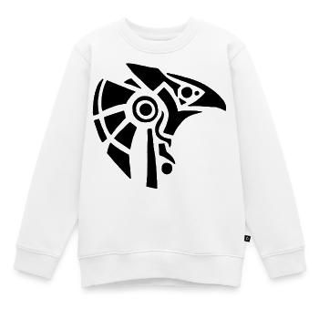Dieu égyptien Horus - Sweat Premium enfant bio - blanc - Devant - AI Model Kid Male (0cm)