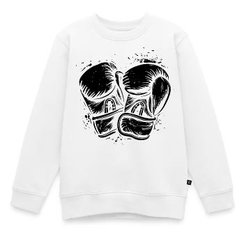 Boxhandschuhe - Kinder Premium Organic Sweatshirt - Weiß - Vorne - AI Model Kid Male (0cm)