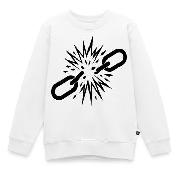 Freiheit - Kinder Premium Organic Sweatshirt - Weiß - Vorne - AI Model Kid Male (0cm)